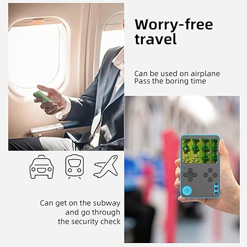 Miniatura 5 de DATA FROG 2.4 inches Portable Handheld Game Console Ultra Thin Retro Mini Game Player with 500 Classical Games for Player