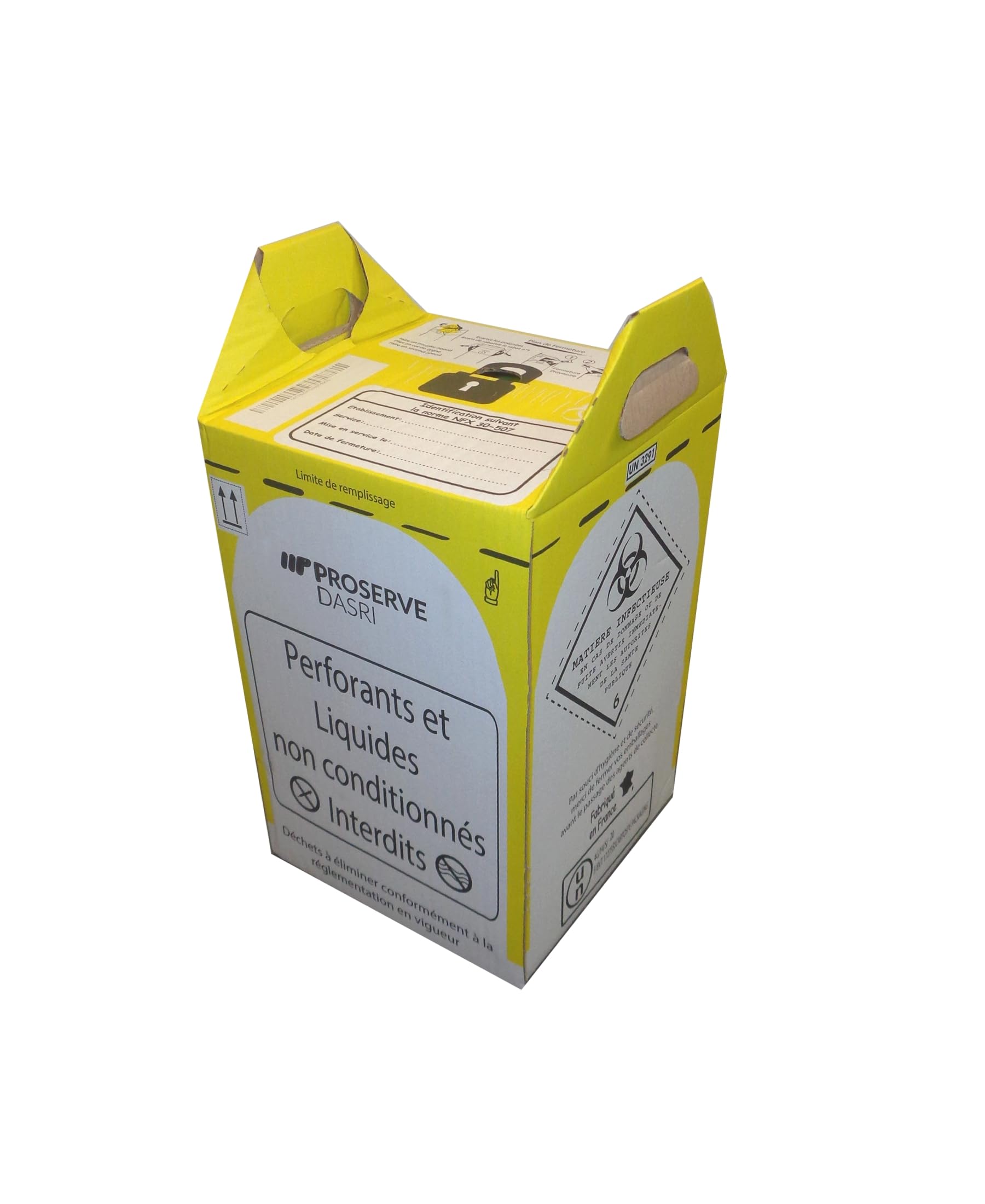 Poubelles cartons jetables DASRI 12L Lot de 5