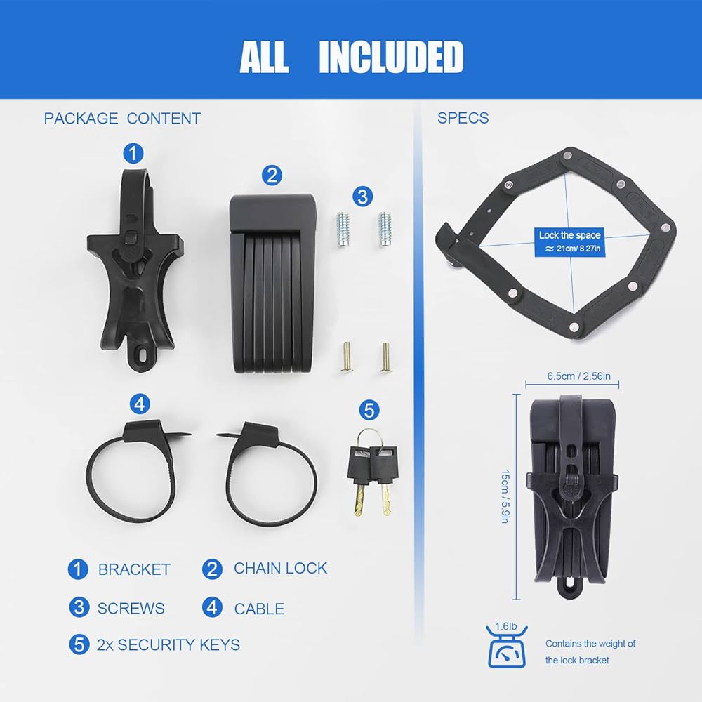 Kryptonite Keeper 785 Bike Chain Lock, 2.8 Feet Long Heavy Duty Anti-Theft Bicycle Chain Lock With Keys For Bike, Motorcycle, Scooter, Bicycle, Door