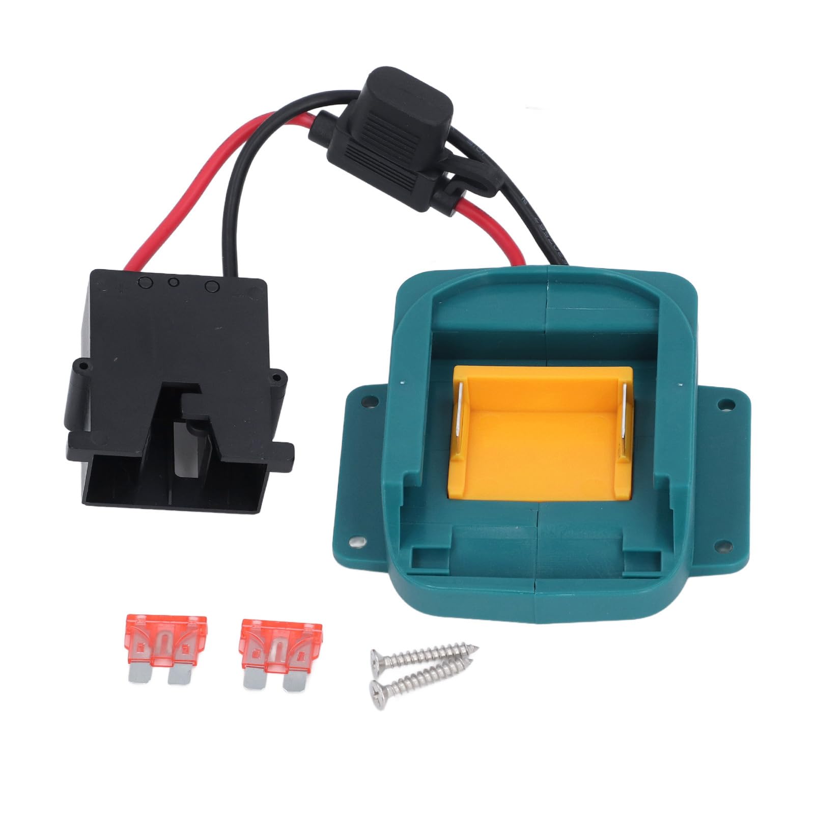 Battery Adapter Kids Riding Toy Battery Conversion Kit Electronic Wiring Harness Connector Battery Converter with Holder for BL1850 BL1860 (Black Connector)