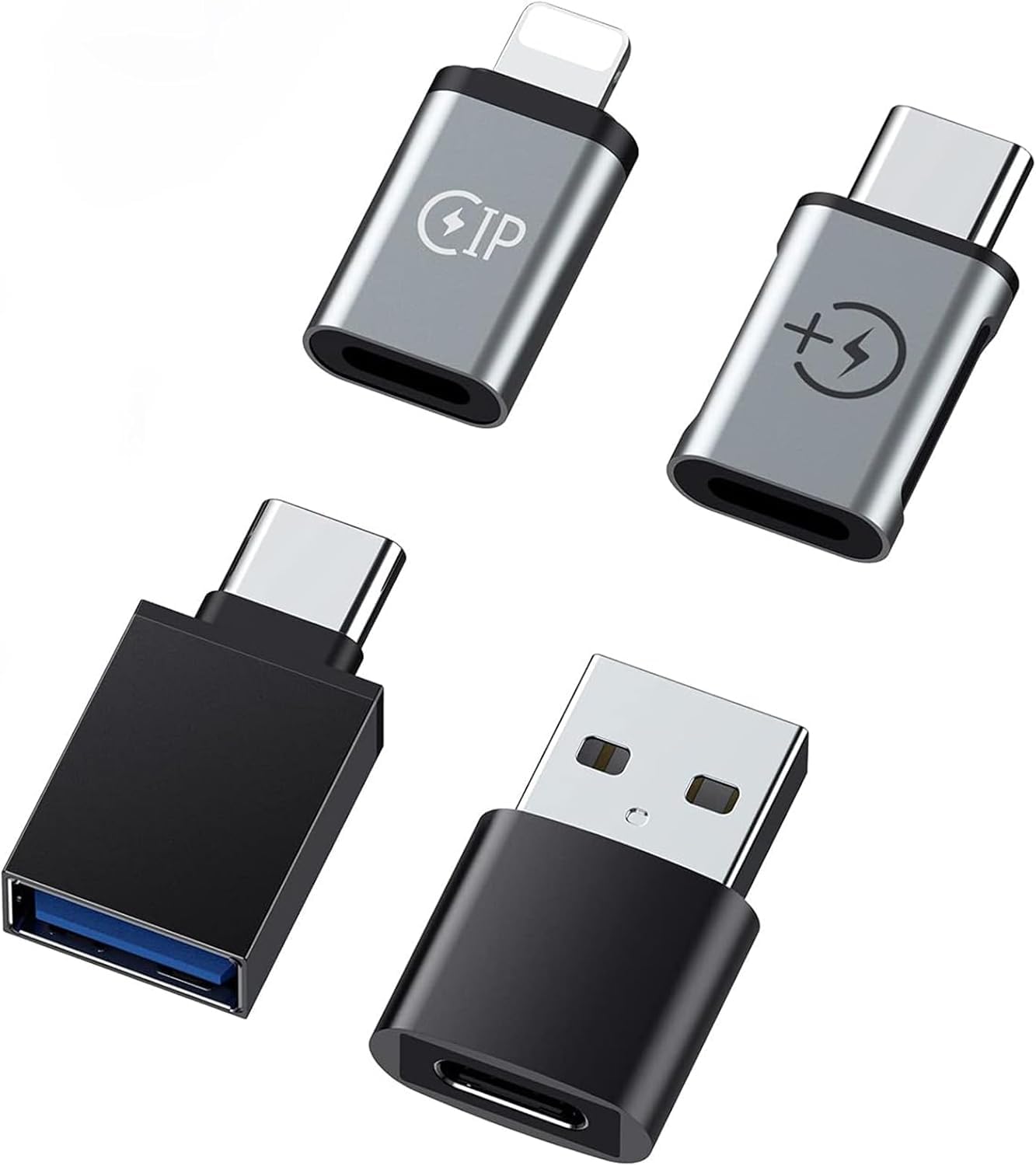SHARK WAVE USB to Type C Converter (4 Packs),Type C to Lighting,Type C Female to USB Male,Type C to USB Connector, Lighting to Type-C Adapter Compatible with iPhone,PC,Samsung,Laptop,MacBook,AirPods (B0DFYND3D3) Amazon Price History, Amazon Price Tracker