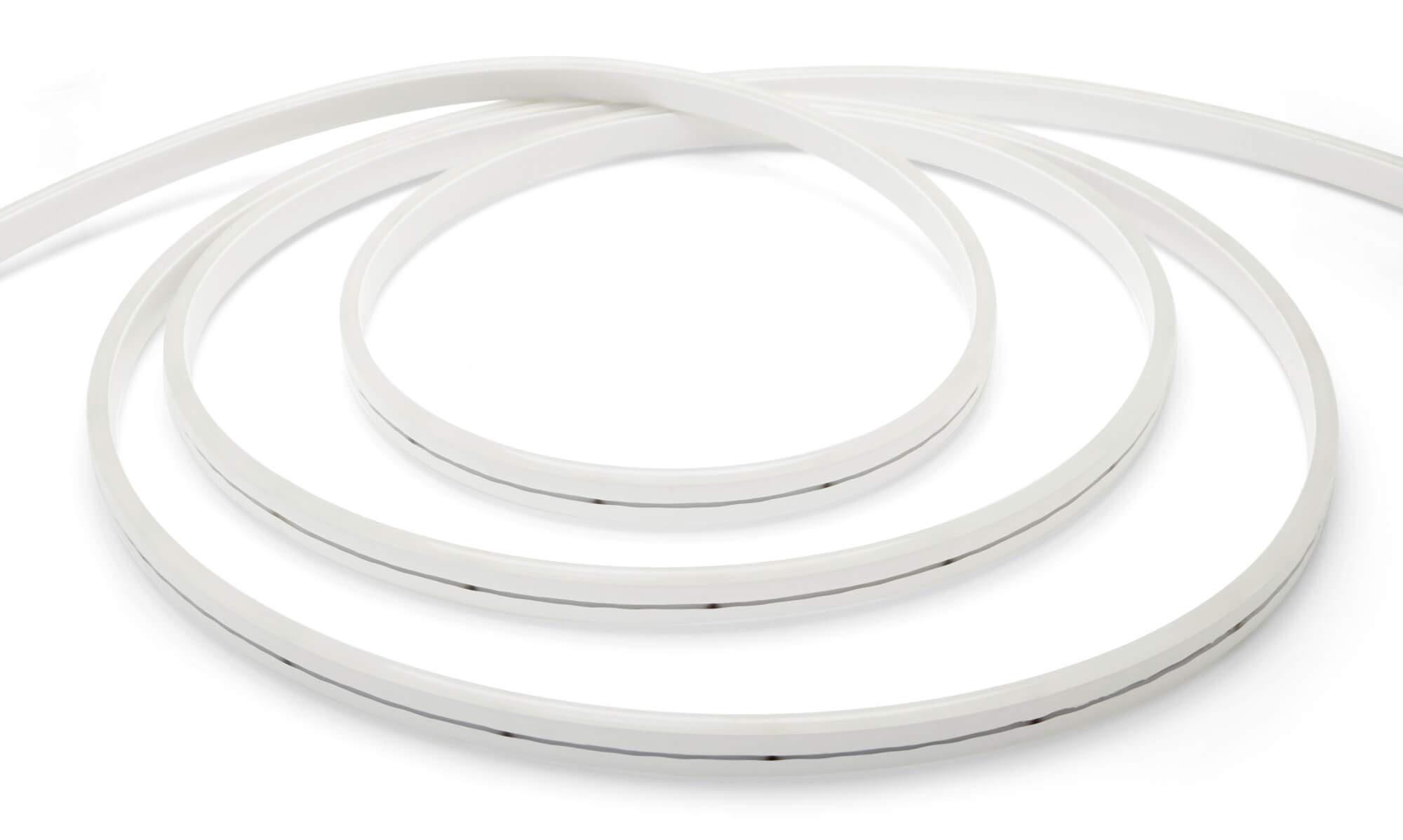 Premium 24 V LED Neon Flex striscia IP65 bianco caldo set di alimentatore 10 m