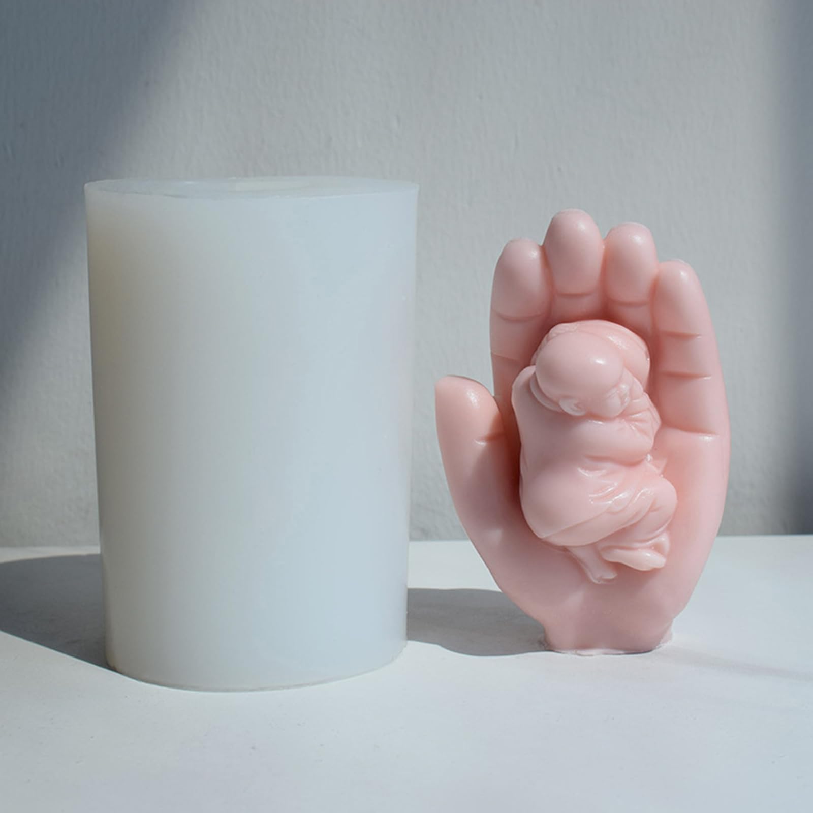 Moule en Silicone pour bébé, forme de gypse, bricolage, plâtre fait à la main, bougies, ornements, artisanat, fabrication de cadeaux à la main, cuisine en Silicone