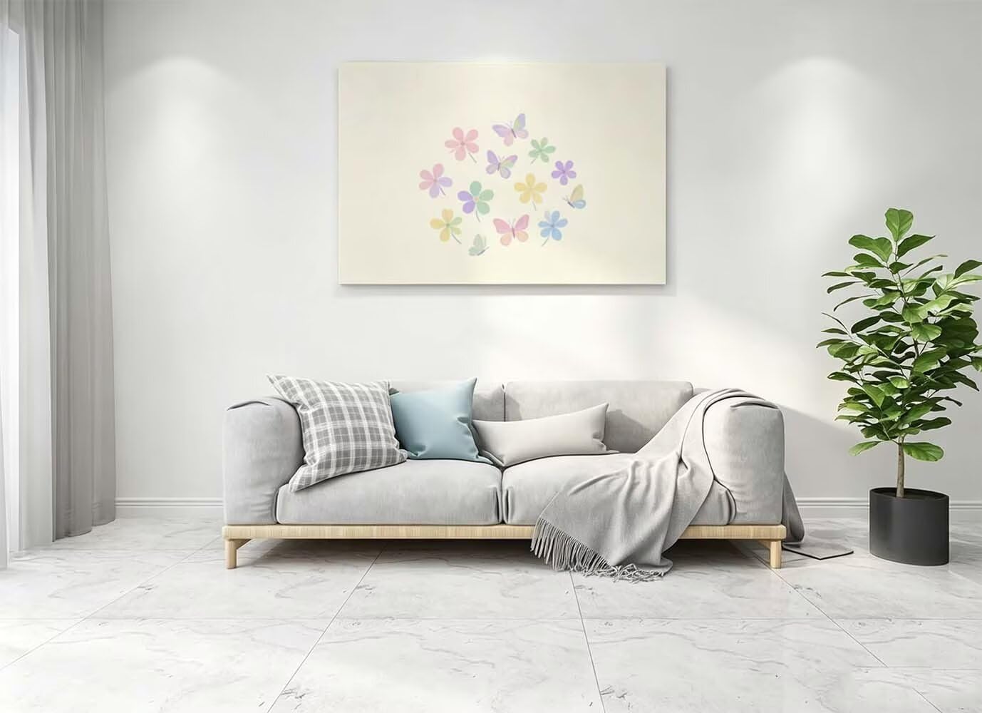Flower zestaw 2 sztuk diamentowych obrazów 5D dla dorosłych, 110 x 80 cm, L