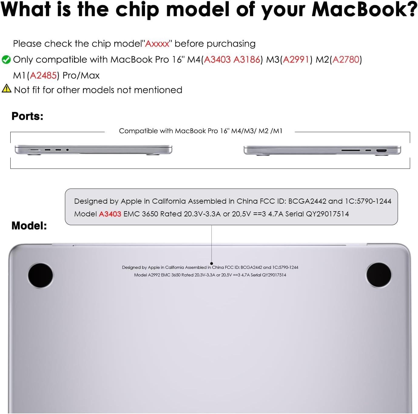 Anti-Cracking Case Compatible with MacBook Pro 16 inch 2024 2023 2021 Release, M4(A3403 A3186) M3(A2991) M2(A2780) M1(A2485) Pro/Max, Black TPU Bumper & Hard PC Shell, Matte Clear - Image 2