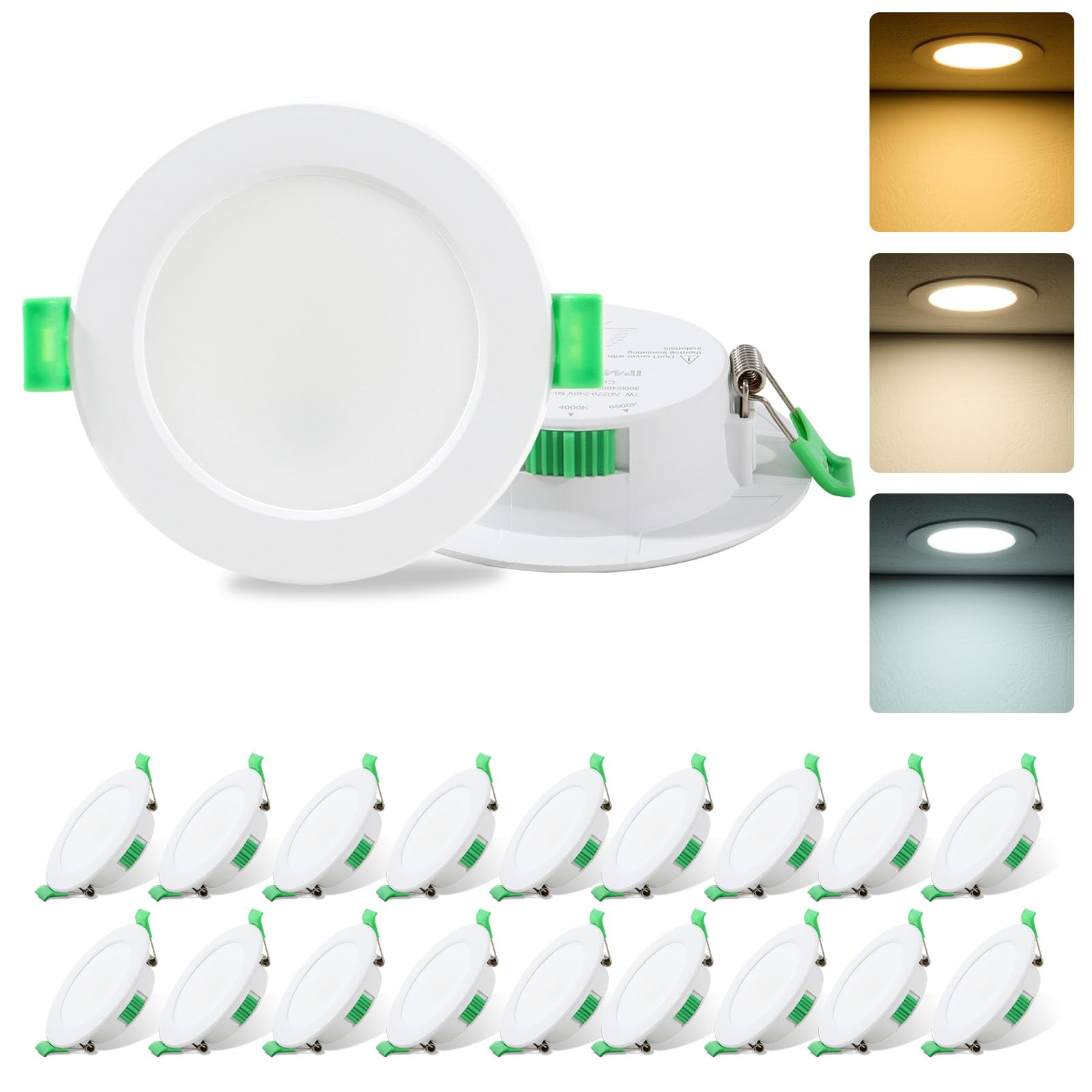 Fondiiz Lot De 20 Spot Led Encastrable