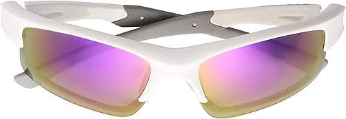 Miniatura 2 de Easton Gafas de sol deportivas estilo cuchilla Reflex para mujer, color blanco, 5.315 in, Blanco