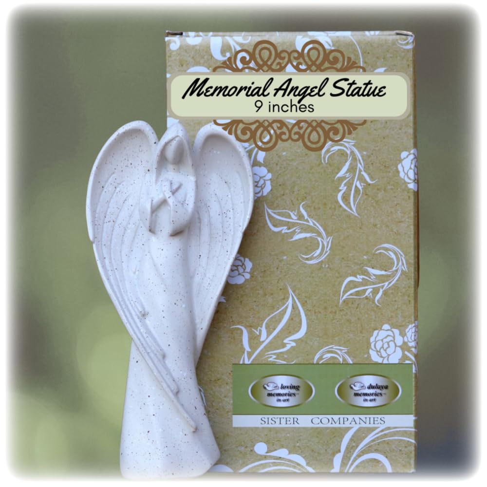 Angel Statue Sympathy Gift Memorial, Funeral Flowers Alternative, Comfort Grieving, Loved One Loss, Express Condolences, Someone Passes Away, Remembrance Figurines for Family, Friend