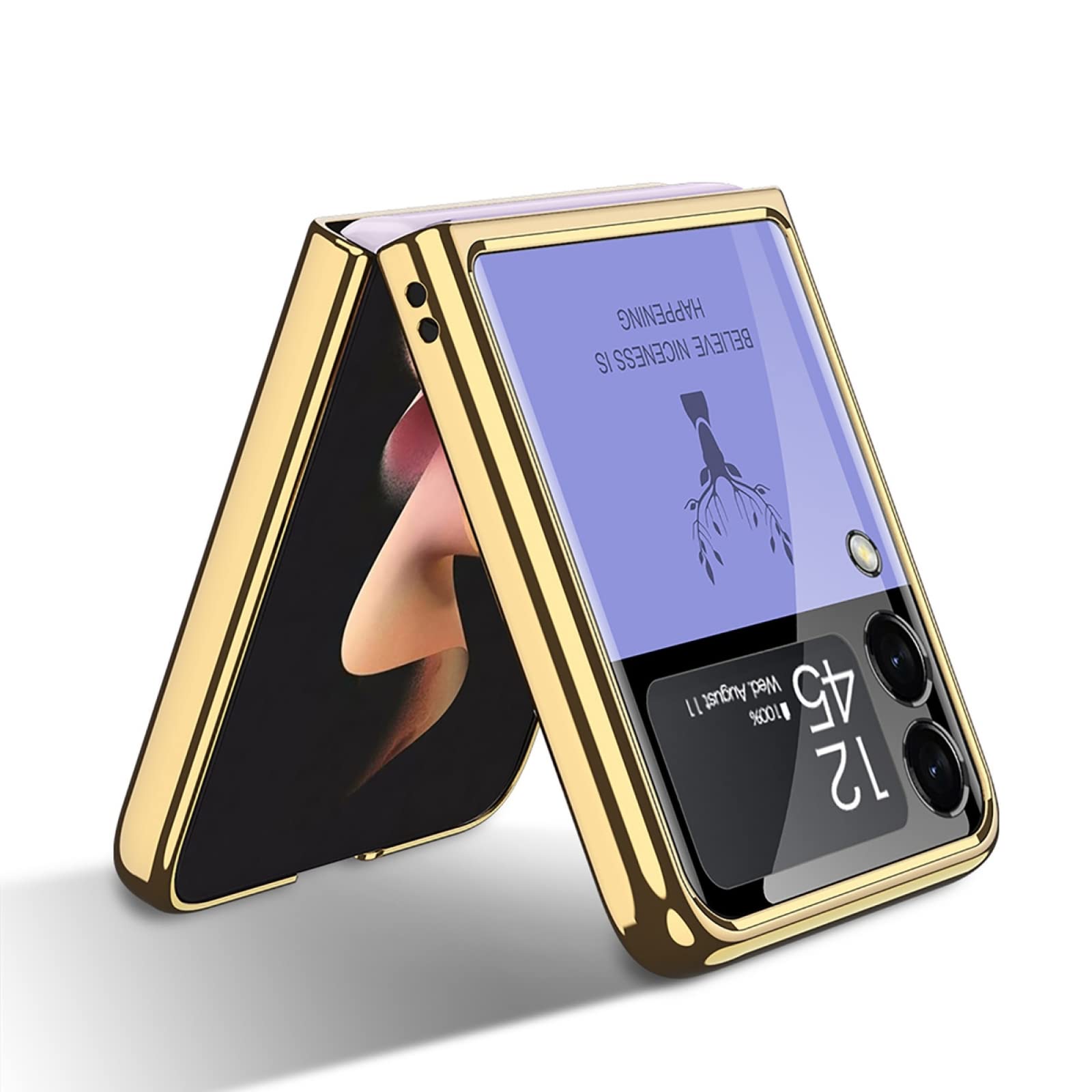 ☆ Yeepan Galaxy Z Flip3 ケース シ Flip3 233 Extra Thinness Case for Samsung Galaxy Z Flip 3 5G Folding Screen
