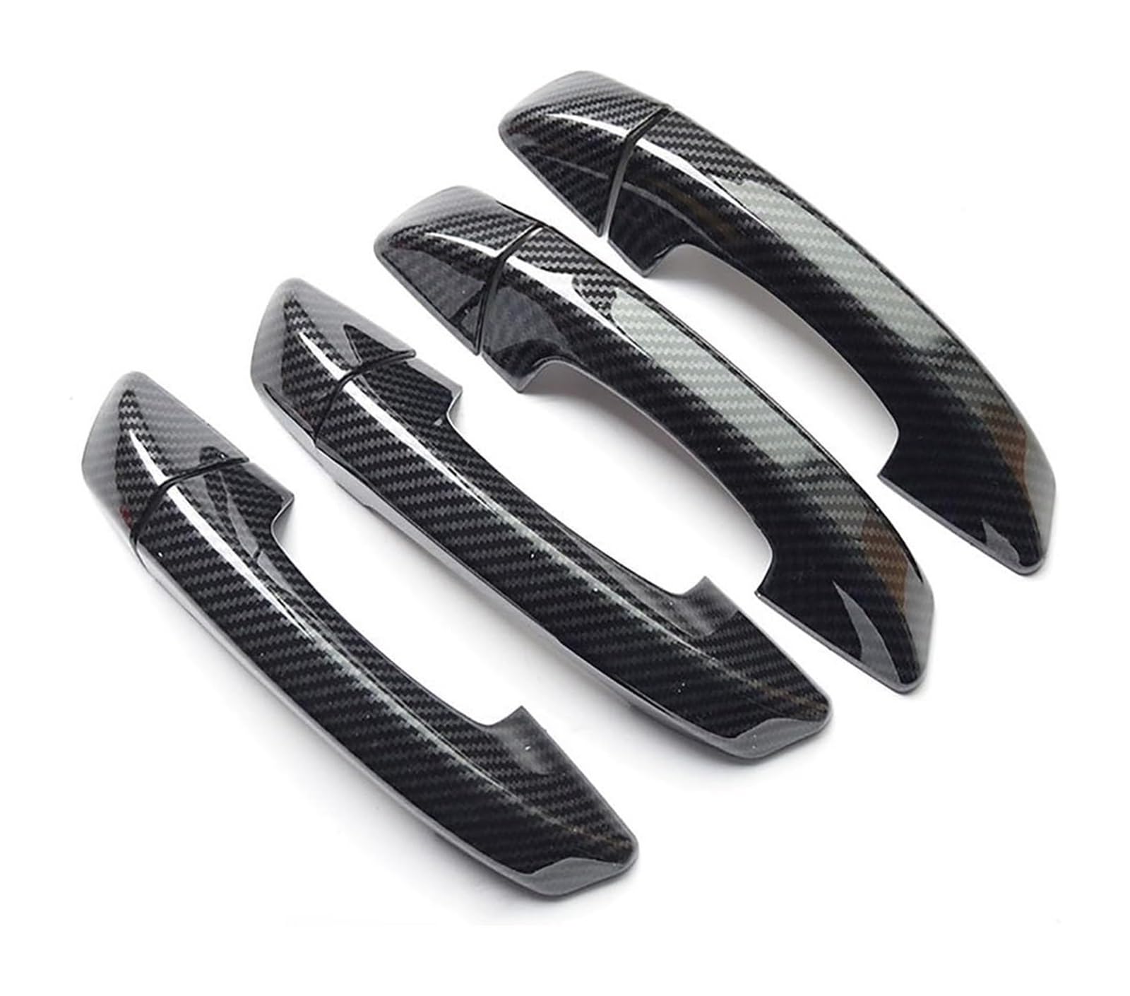 YSBVBLRMRV Car Outside Door Handle Cap for Passat 2011-2017 Chrome Trim Door Handle Cover Decorative Anti-Scratch Protector(Carbon Fiber Pattern)