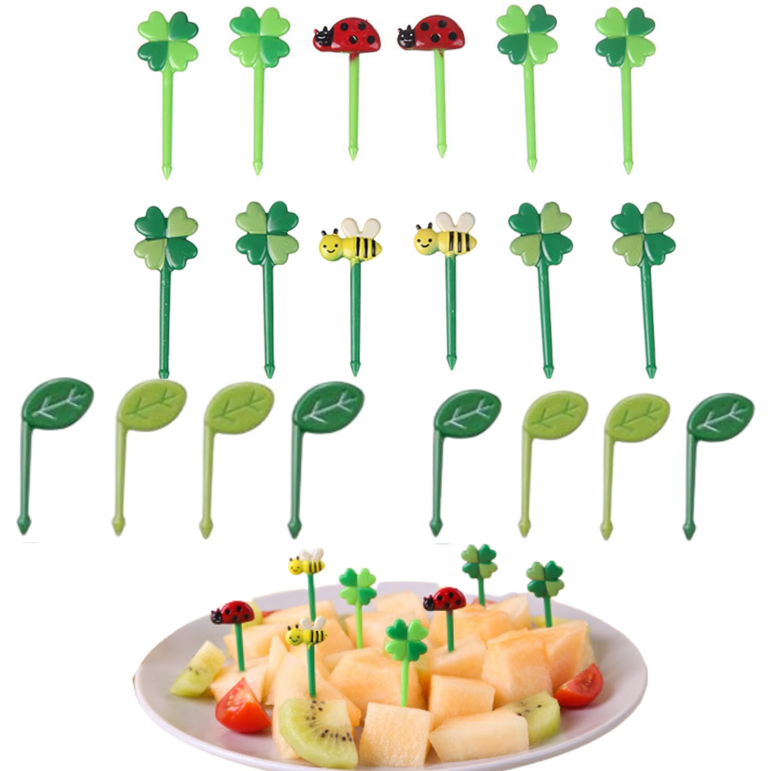 OrapinkLunch Sticks for Kids, Fun Lunch Box Options for Picky Eaters, Cute Fruit Food Toothpicks, Lunch Box Accessories, Fruit Forks