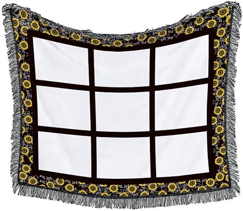 Miniatura 8 de Manta de franela para sublimación, 10.11 ozm, suave, ligera, personalizada, manta de fotos de sublimación personalizada con paneles de 91520