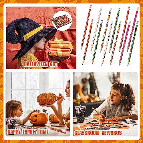 LOMIMOS 120 lápices Halloween multicolor con borrador miniatura 5