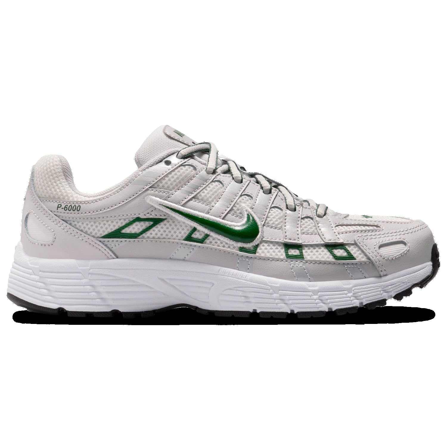 Nike P-6000 - Niños Primaria (Gris/Blanco/Verde)