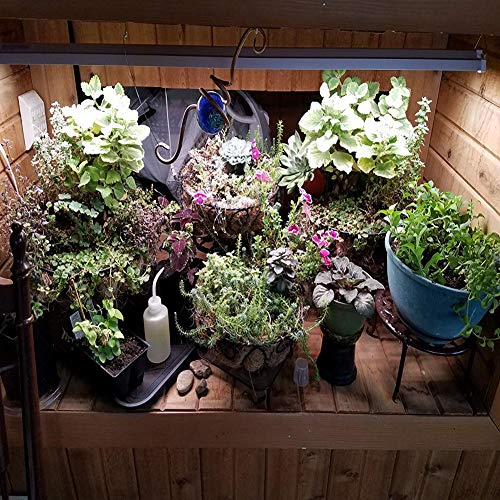 Freelicht 4 Pack 4ft LED Grow Light , 60W(220W Equivalent), Sunlike Full Spectrum Integrated Plant Light for Hydroponic Indoor Plant Seedling Veg and Flower, Plug in with On/Off Switch