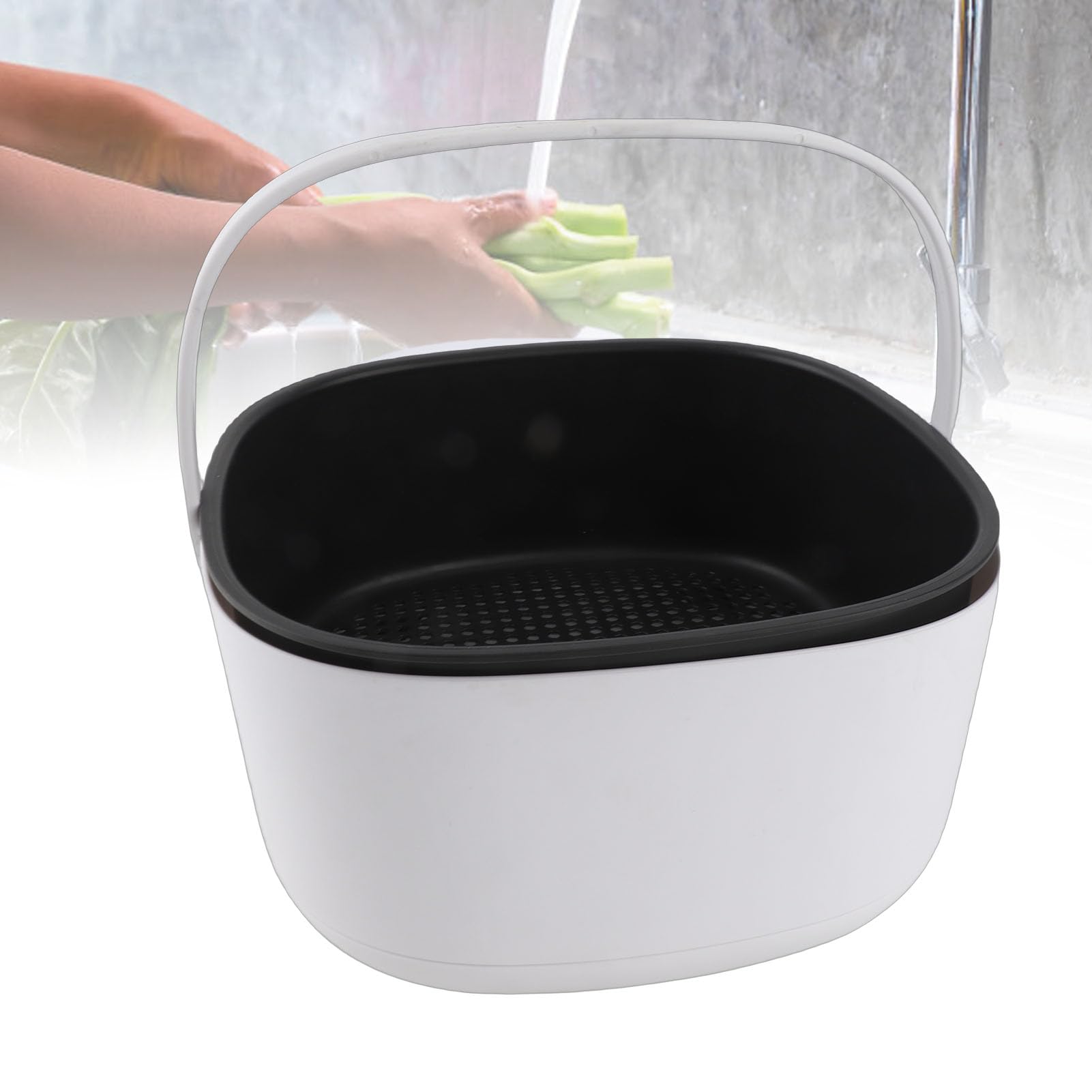 Machine à Laver Les Fruits et Légumes, Nettoyeur de Panier de Lavage de Riz, élimination de la saleté des Aliments à 360 Degrés, Nettoyage pour la Maison, Gadgets de