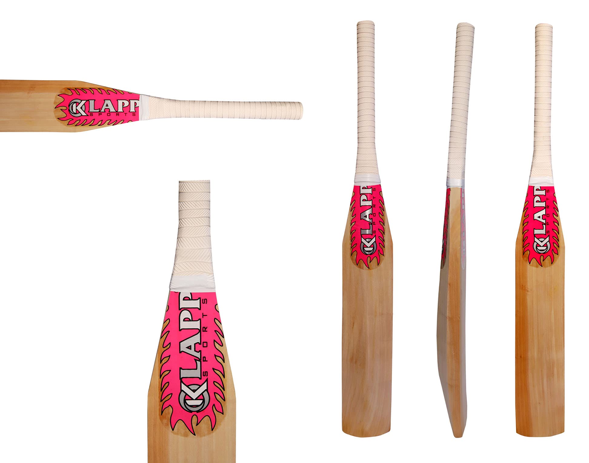 Klapp Mongoose Kashmir Willow Cane Handle Cricket Bat (Size 7)