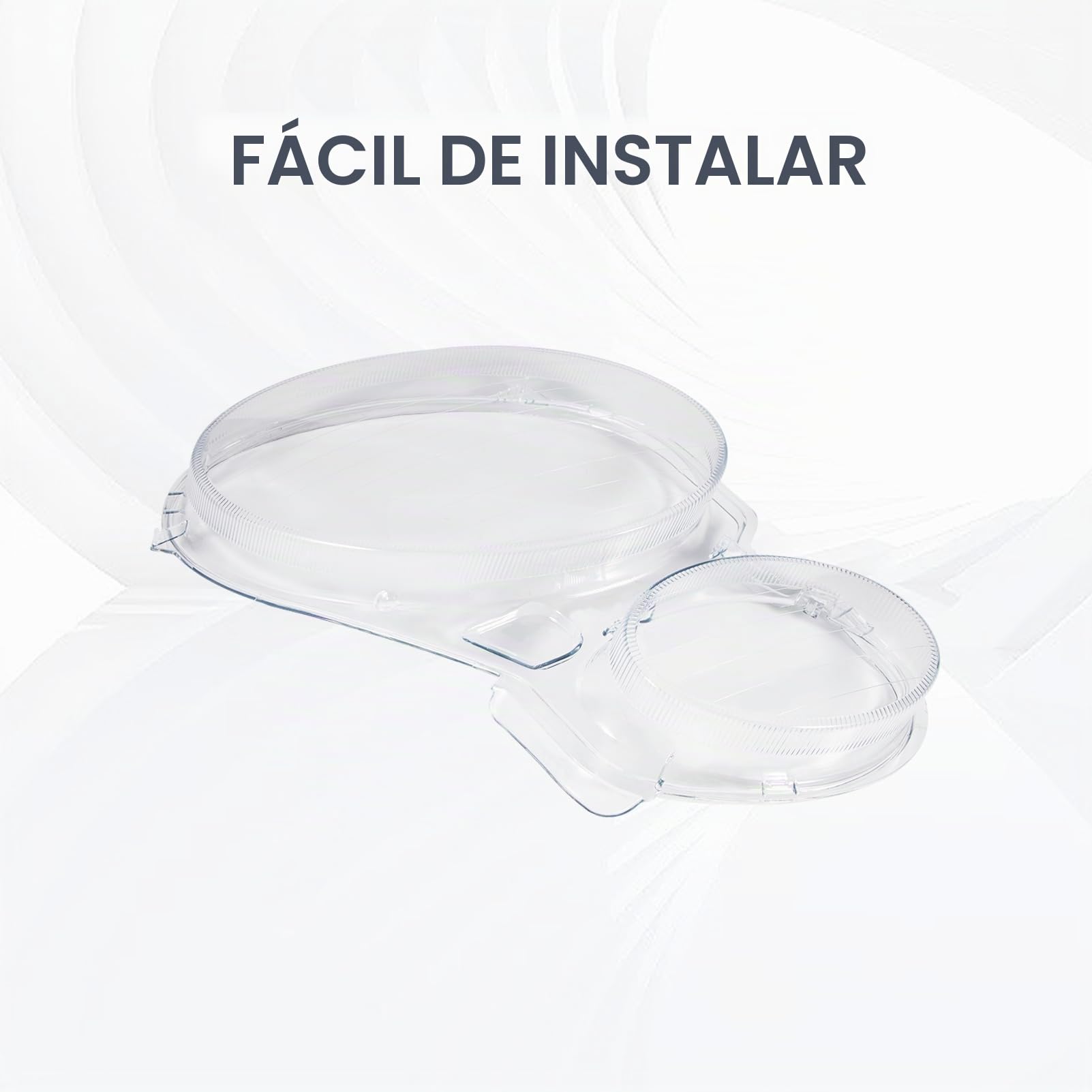 1 par de cubiertas de cristal transparente para faros delanteros de la clase E W211 S211 2002-2009 2118202961 (delantero izquierdo y derecho)