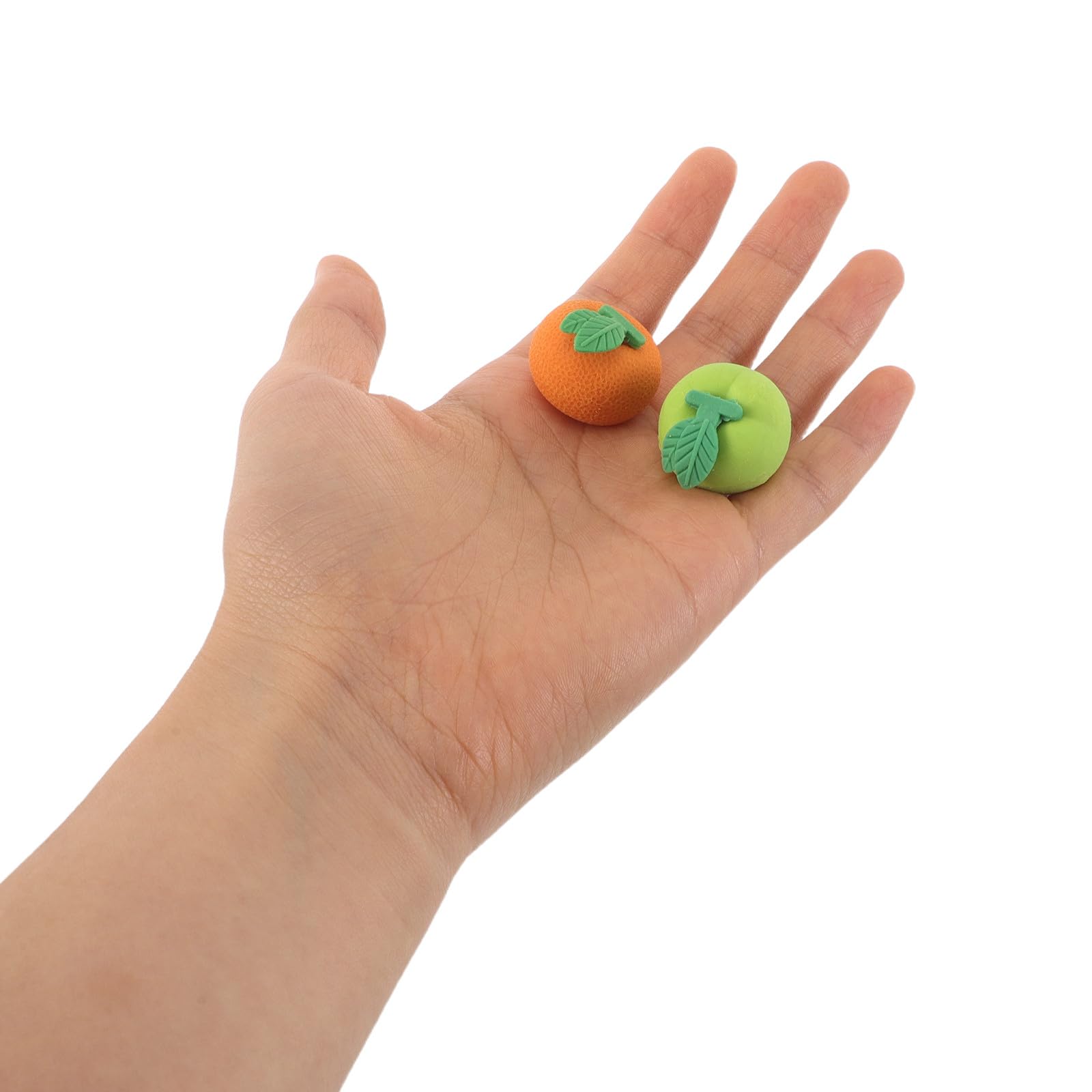 GALPADA 100 szt. gumek do ścierania 3D w kształcie mini owoców: urocze jabłka i pomarańcze, łamigłówki dla dzieci, chłopców i dziewczynek, upominki na przyjęcia, nagrody szkolne