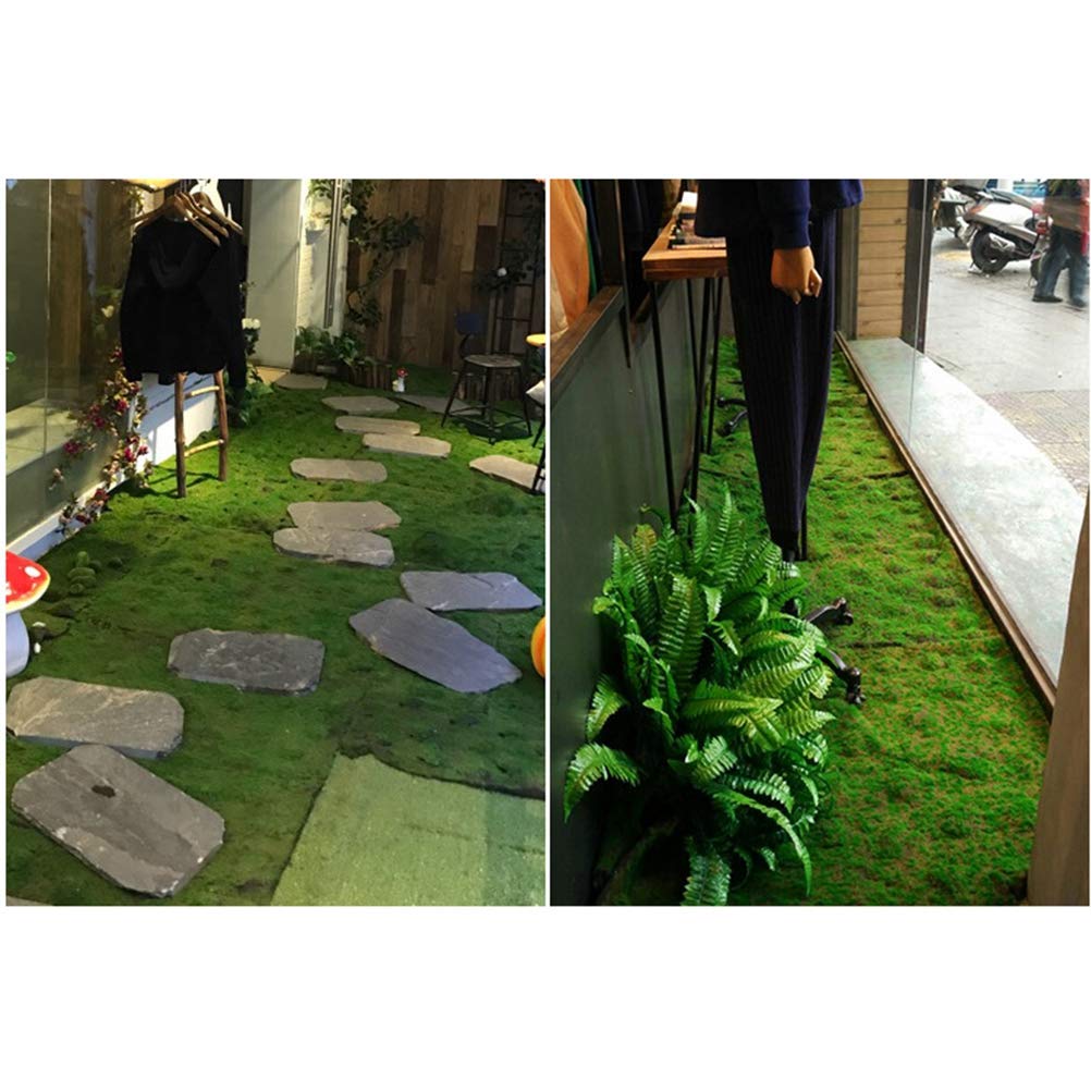 HEALLILY Muschio Artificiale Finta con Punto di Caffè Lichen Piante di Simulazione per Il Giardino Pianoforte FAI DA TE Decorazione Tappeto Erboso Prato Piante Mat per La Casa