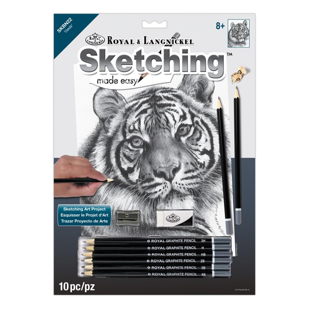 Royal Brush Manufacturing SKETCH MADE EASY KIT CLAWDIA, us:one size, Black