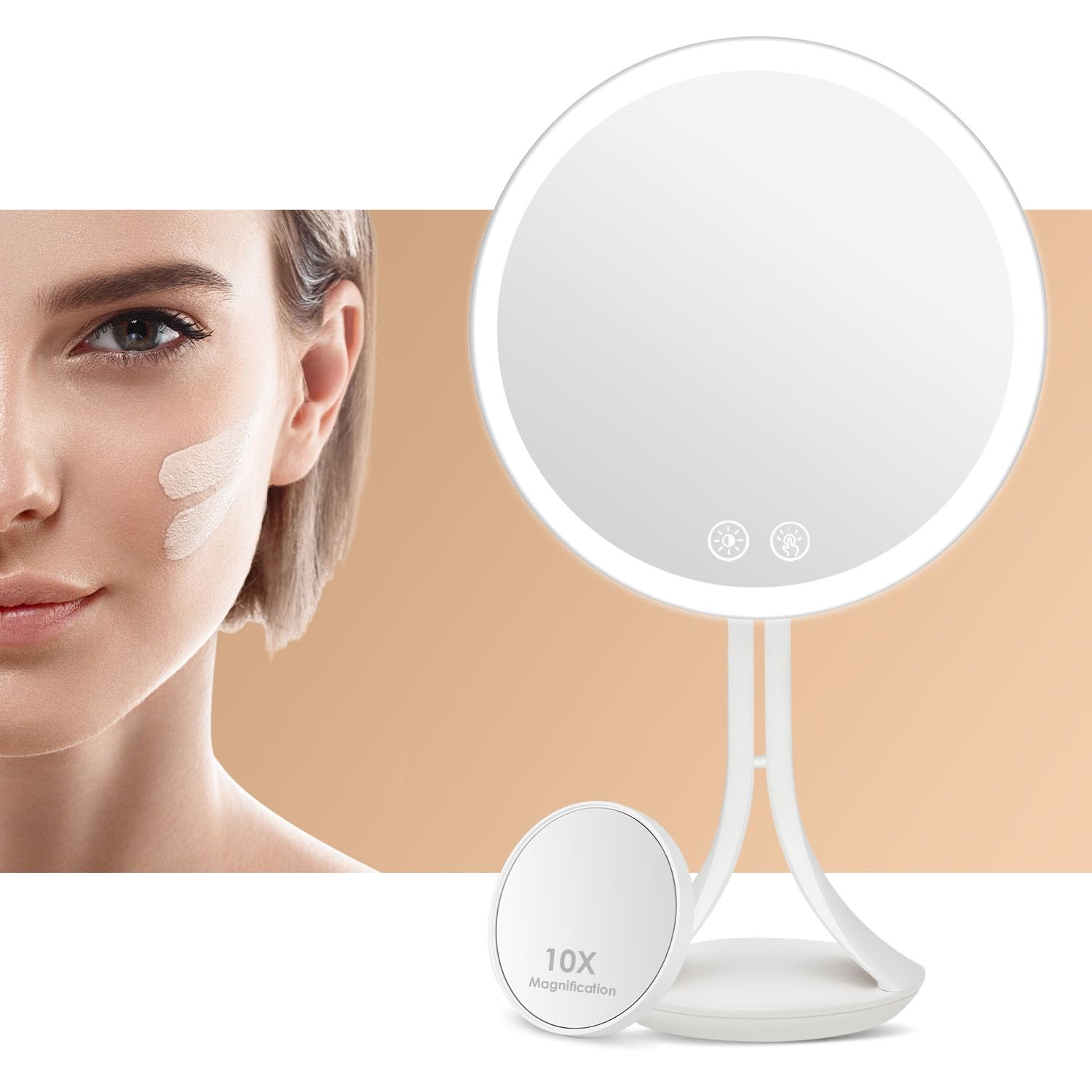 Slimme make-upspiegel - Revolutionaire spiegel met huidtest direct op de spiegel | Vercon Technology
