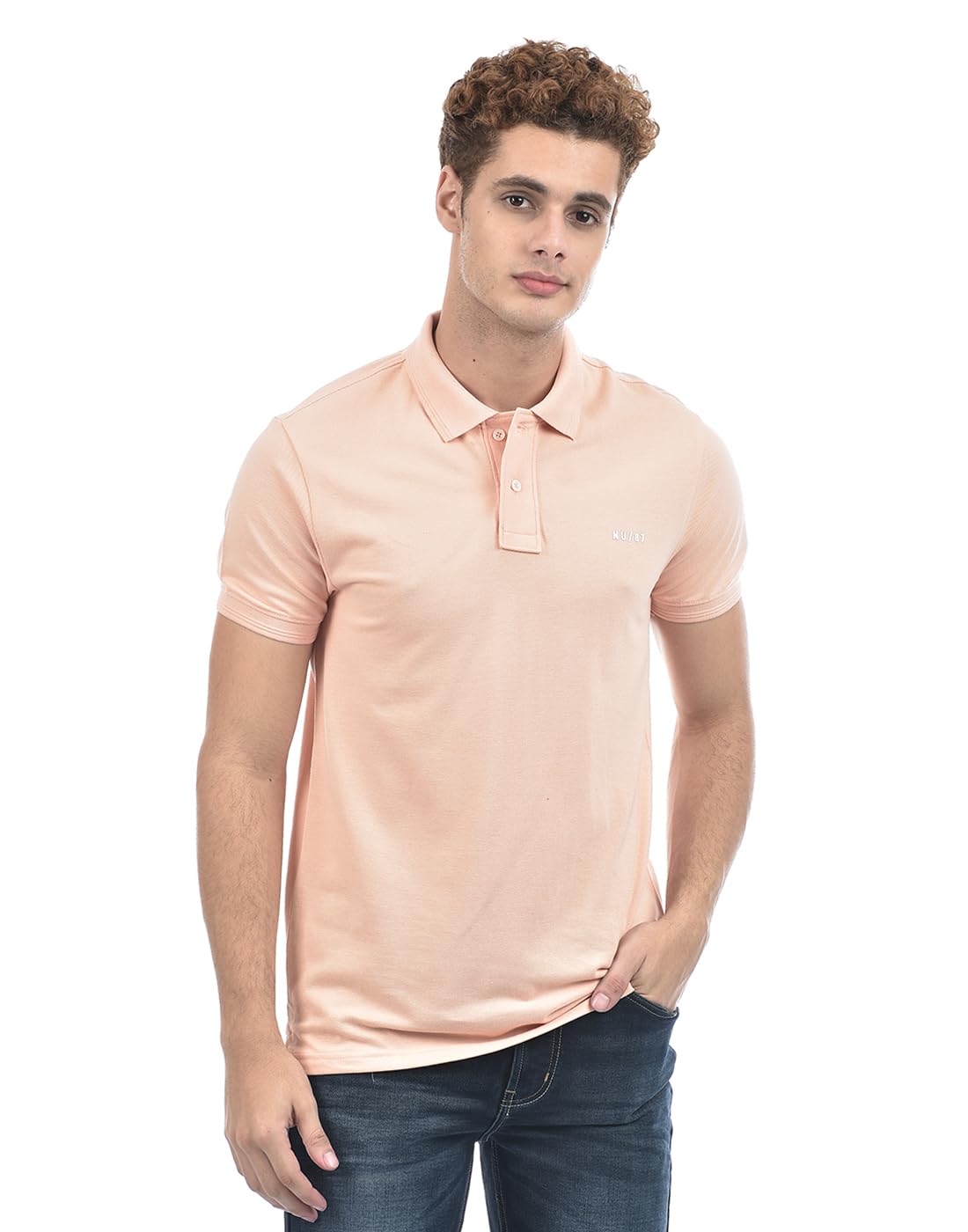 Numero Uno Men's Solid Regular Fit T-Shirt-image-1