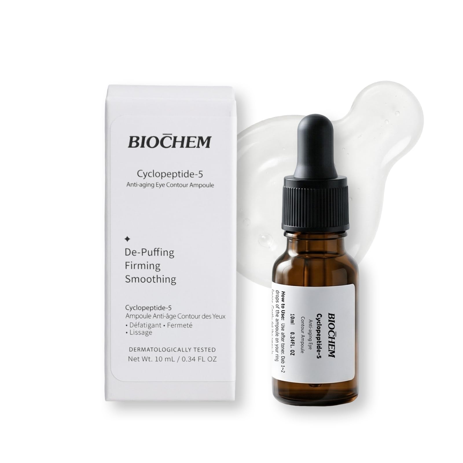 BIOCHEM Cyclopeptide-5 Anti-Aging Eye Contour Serum 10mL/ 0.34 fl. oz Eye Anti-Aging(Mini)