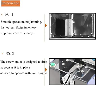 DEHIWI Automatic Screw Feeder Machine Microcomputer Screws Arranging Machine Screw Counting Machine Adjustable Track Applicable for Different Types M1-M5 Screws,Length Less Than 20mm