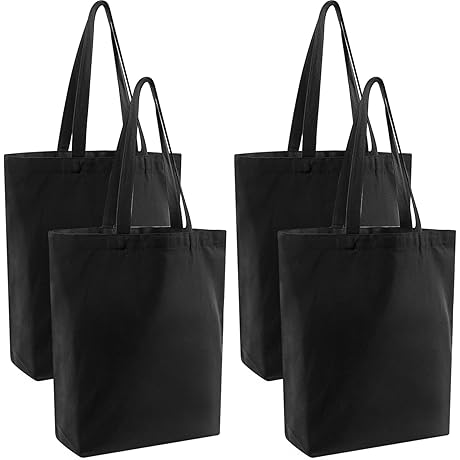 Black Canvas Tote Bag: Versatile and Durable Companion