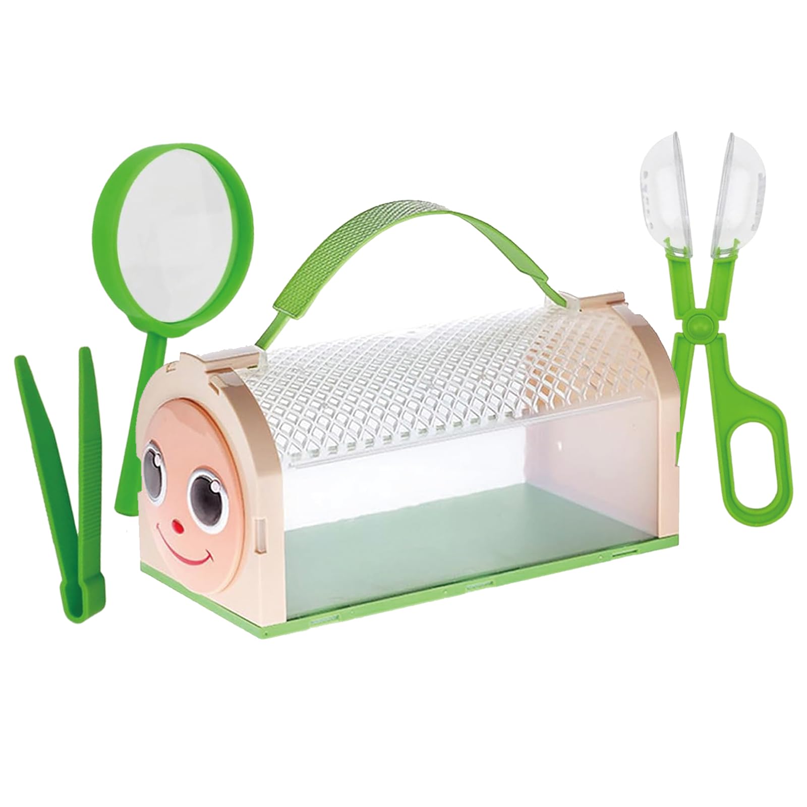 4Pcs Bug Catcher, Bug Catcher for Kids, Bug Hunting Kits for Children, Critter Habitat Box for Indoor/Outdoor Insect Collecting, Explorer Toys with Magnifier, Tweezers, Insect Trap for Boys and Girls
