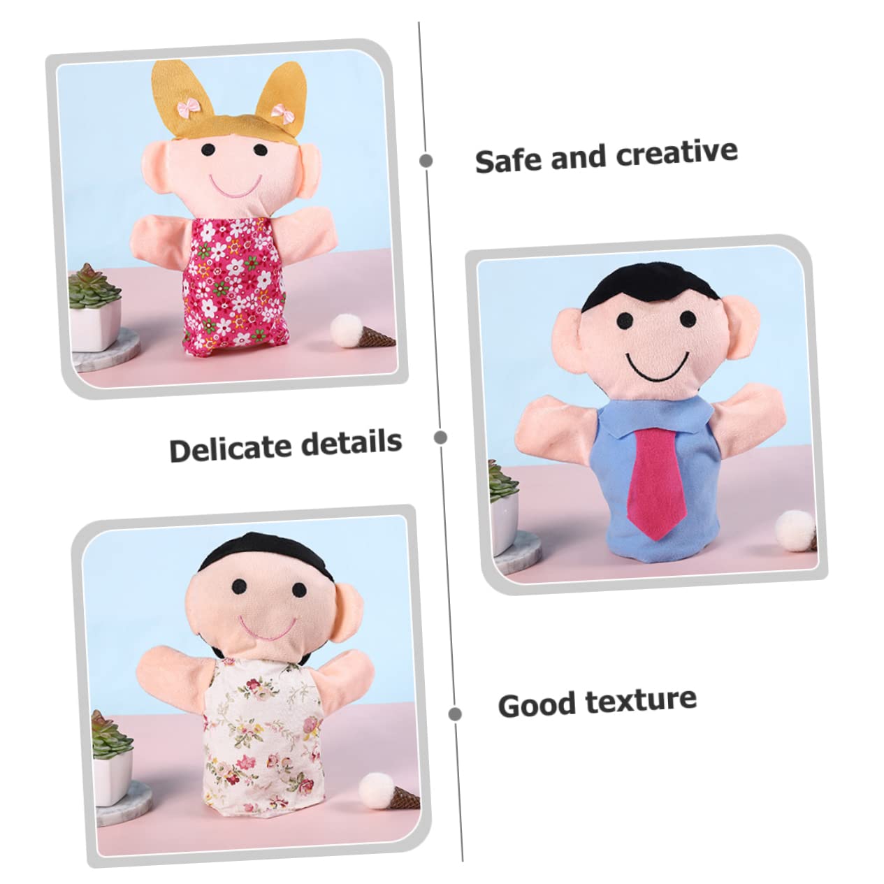 ORFOFE 6 Marionette da Mano Creative per Giocattoli Educativi per Sviluppo Creatività e Adatte e Adulti per Raccontare Storie e Ruolo