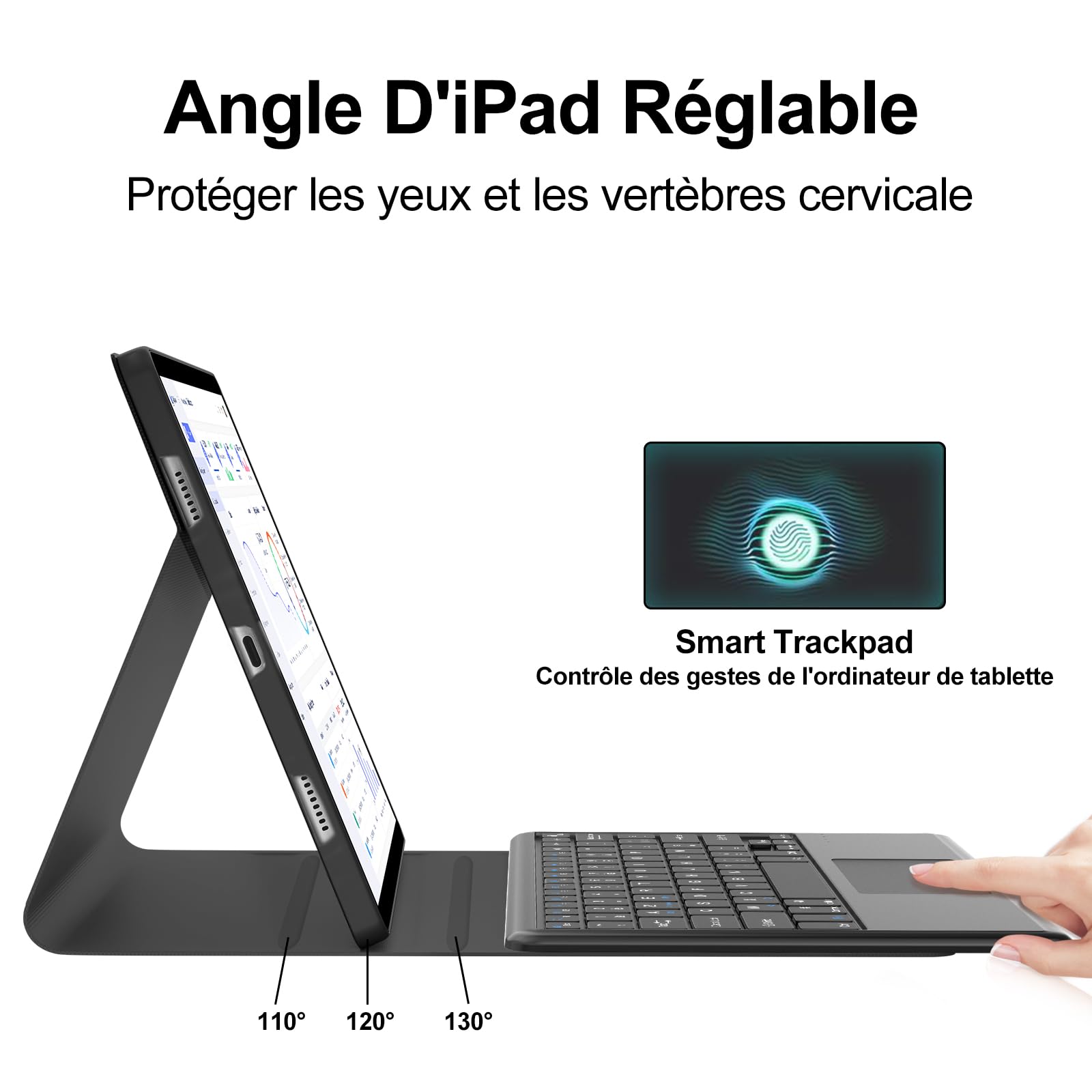 Coque Clavier pour Lenovo Idea Tab Pro 12.7" 2025 (TB373FU/ TB375FC)
