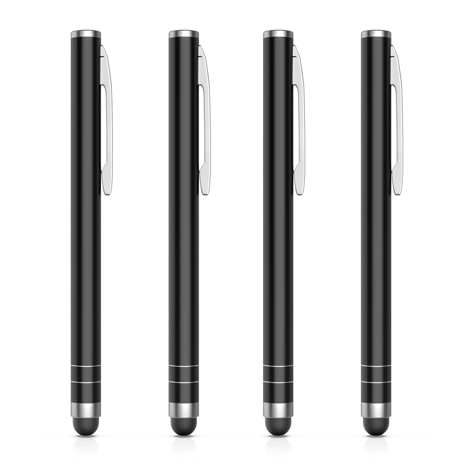 – MoKo Stylus Pen(4PCS), Universal Capacitive Touch Screen Rubber Tip Digital Pen Compatible with iPad, iPhone, Samsung, Kindle, All Capacitive Touch Screen Devices Smartphones & Tablets - Black, Black