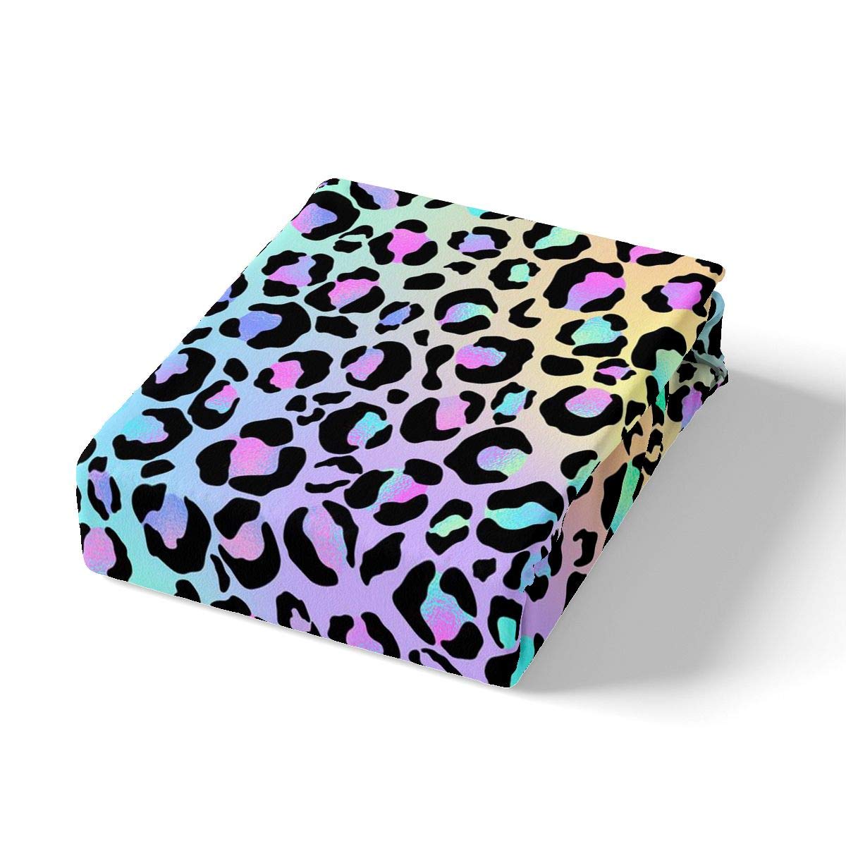 Leopard Comforter Cover Cheetah Bedding Set for Kids Girls Women Africa Leopard Duvet Cover Stylish Bright Colorful Animal Skin Bedspread Cover King Size - Image 2