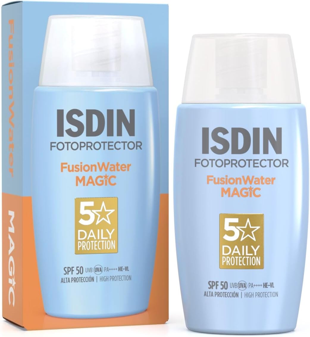 Fusion Water Magic SPF50 50ml | Daily facial sun cream | Ultra-light texture (Pack of 1)