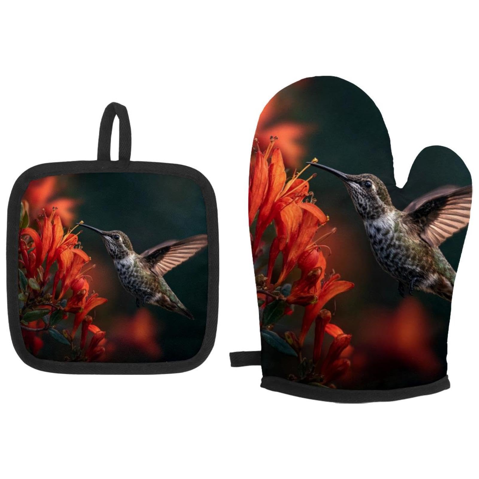 Manique colibri en forme de fleur indispensable pour sortir vos plats du four