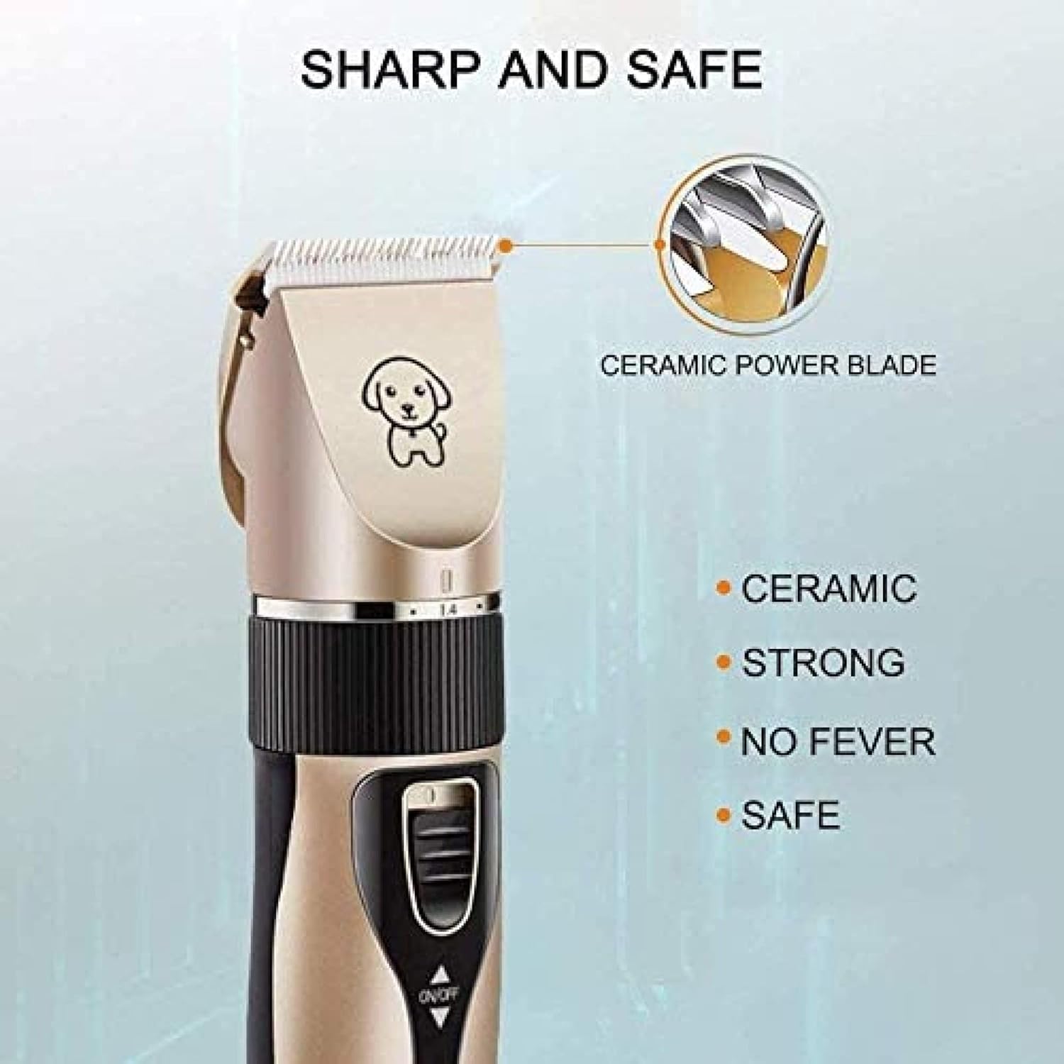 Cordless Rechargeable Persian Cat Trimmer, Electric Silent Pet Cat Trimmer, With 4 Combs, Professional Pet Grooming-Without_Accessories Dog Grooming Kit Dog Grooming Clippers,Without Accessories,C