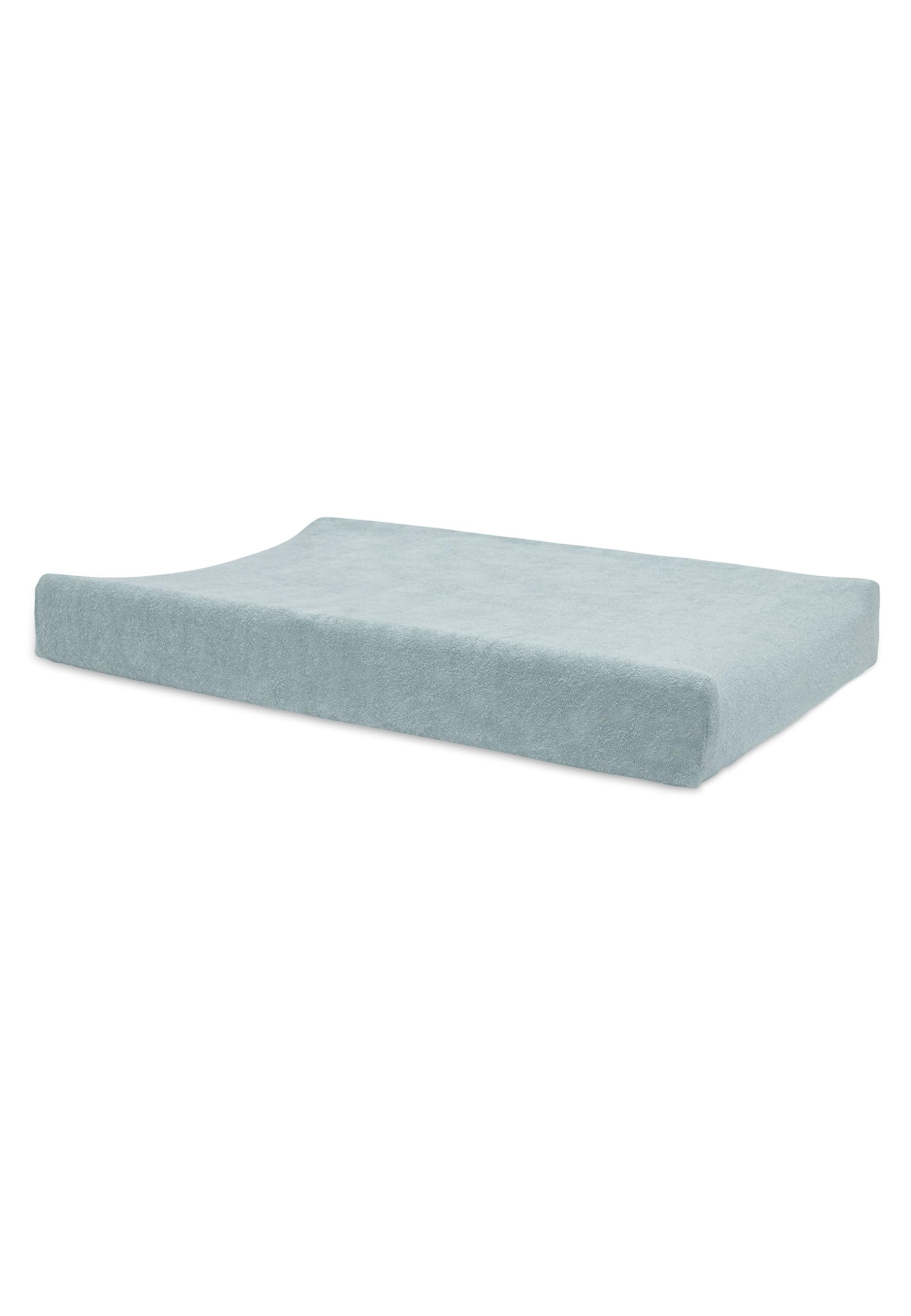 Jollein Funda para Cambiador de Tela de Rizo - Sea Green/Biscuit - Paquete de 2-50x70cm - 85% algodón, 15% poliéster - Certificación Oeko-Tex - Funda para Cambiador