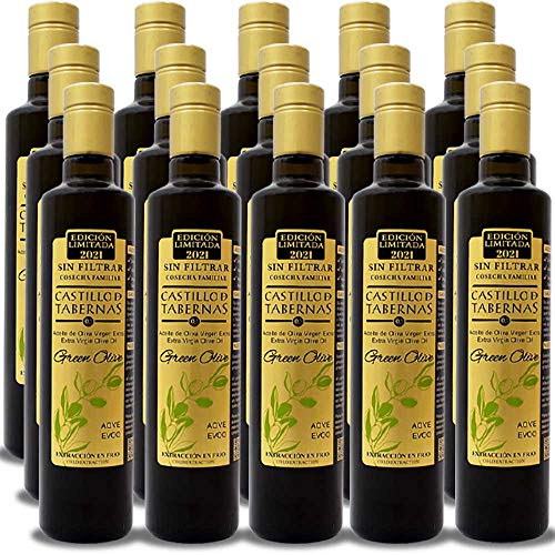 ACEITE DE OLIVA VIRGEN EXTRA PREMIUM SIN FILTRAR CASTILLO DE TABERNAS GREEN OLIVE DEL DESIERTO SELECCIÓN GOURMET 500ML AOVE (15)