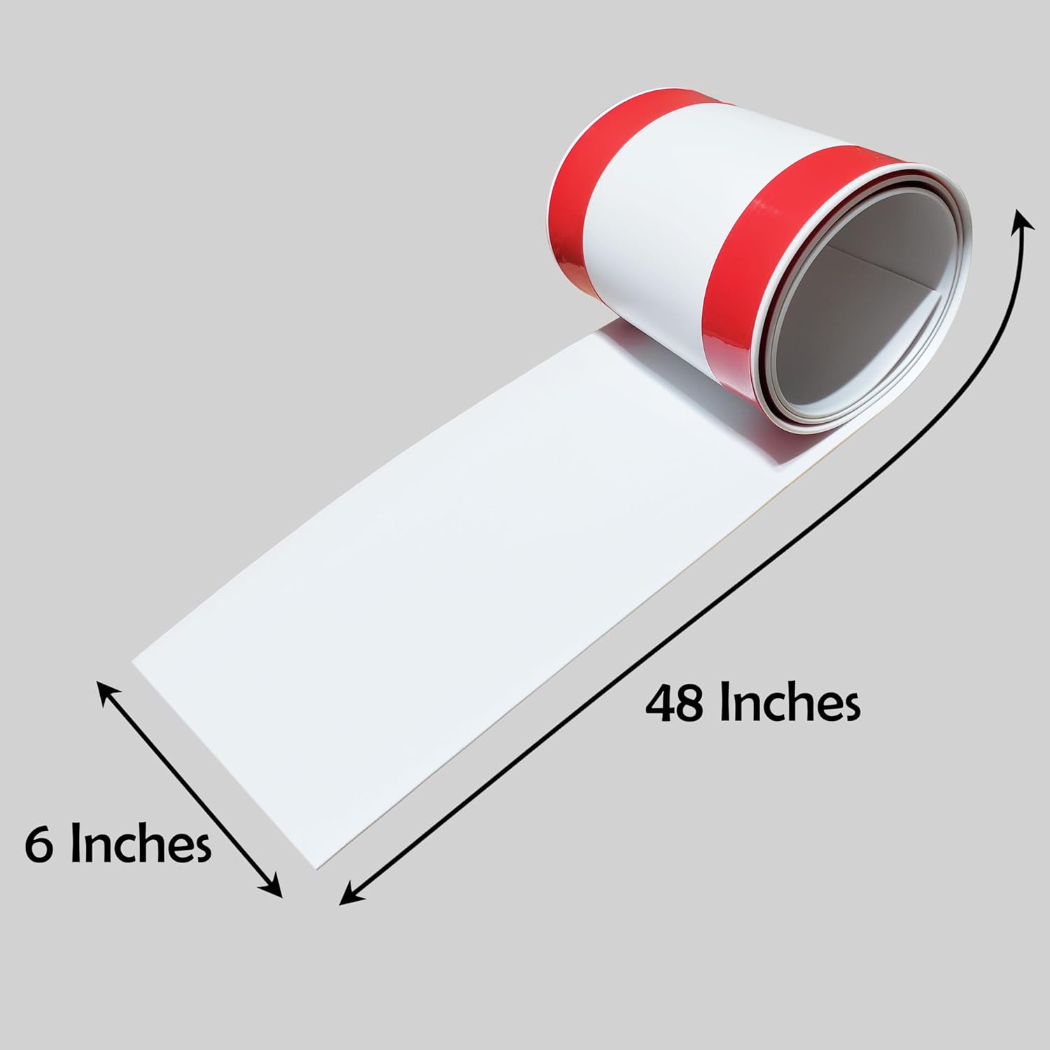 Rubber Bond Cord Covers for Wires on Floor - 6"x48" Self-Adhesive Rubber Cable Hider Floor Strips - Cable Management Wire Covers for Floor - Low Profile Cord Hider and Protector - White Cable Covers