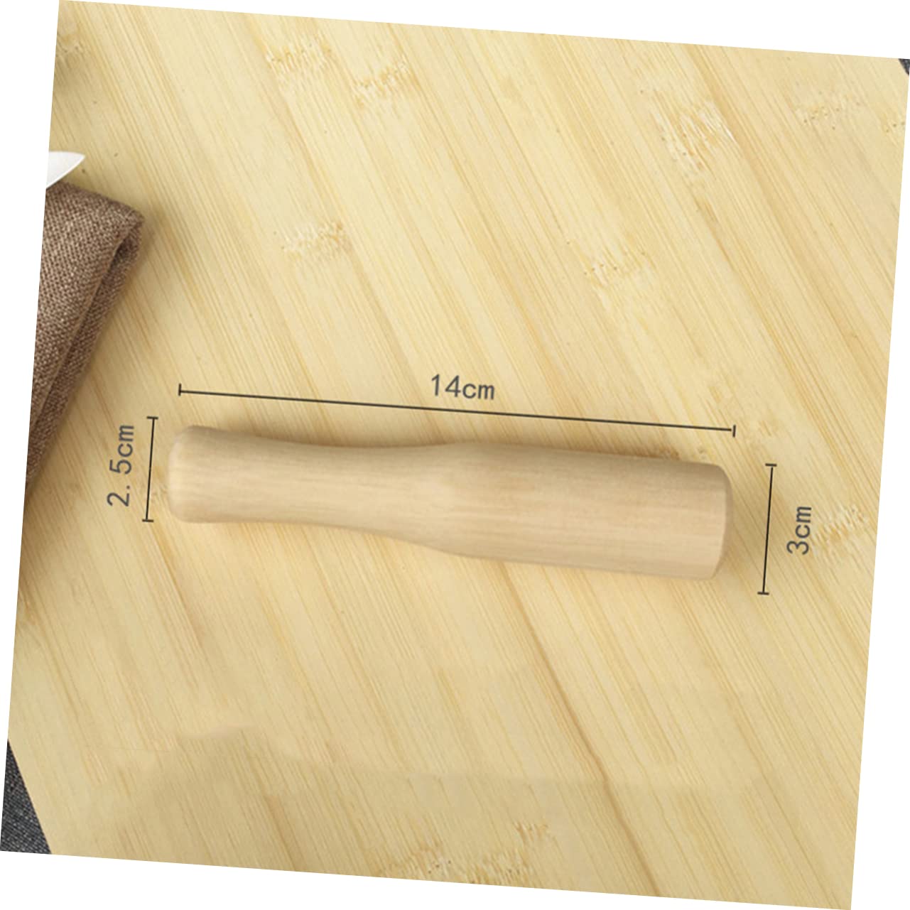 ABOOFAN Unvarnished Wooden Food Muddler Grinding Rod for Cocktails Sauces Pestle for Mojitos Natural Wood Material for Food Canning