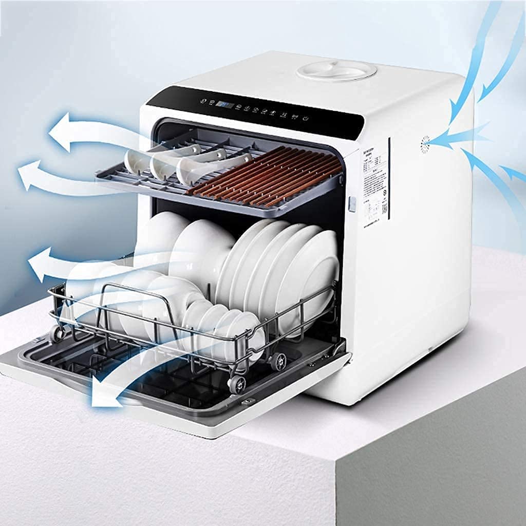 Lavaplatos compactos Totalmente automáticos, adecuados para oficinas de Apartamentos y cocinas caseras, con 4 bastidores de Posiciones de Cesta