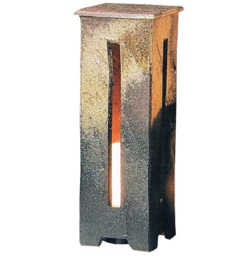 残5 信楽焼陶器 庭あんどんはざま（小 庭園灯 YK 信楽焼 照明 信楽焼き