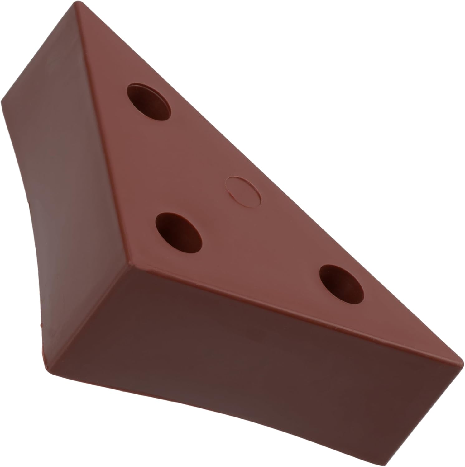 AERZETIX - C42461 – Set of 4 Feet for Triangular Furniture, Dresser Legs Set of 4, 105 x 55 x 30 mm – Cherry Colour – Plastic – Hardware Accessory TV Cabinet Kitchen Bathroom Bed