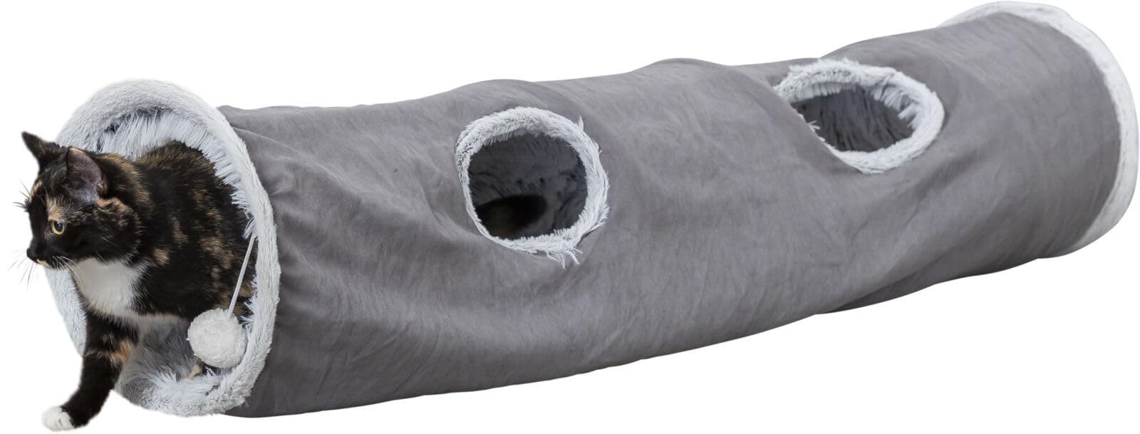 TRIXIE Spieltunnel Harvey - grau ø 27 × 116 cm
