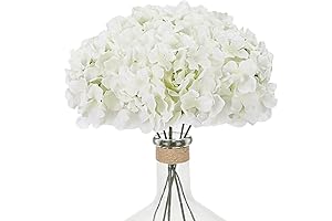 Waipfaru 6Pcs White Hydrangea Artificial Flowers