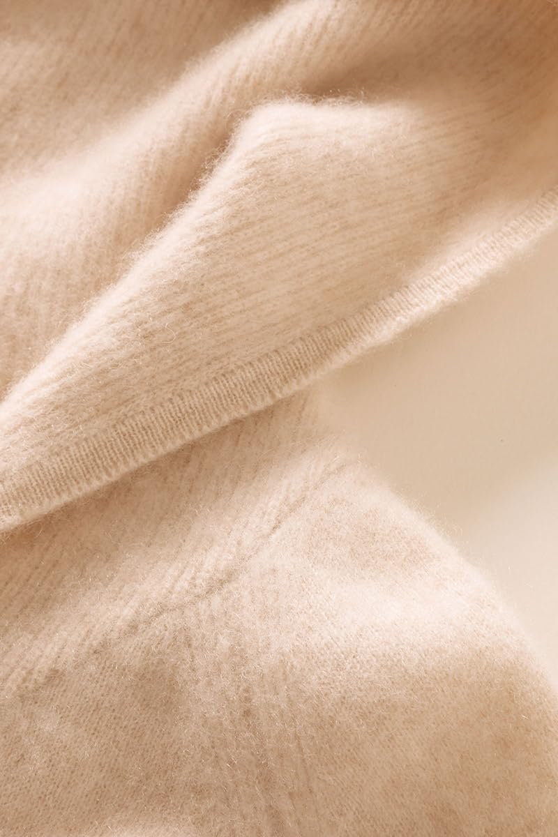 E-girl Damen Langarm Kaschmir Strickjacke mit Kapuze,EU 34-42