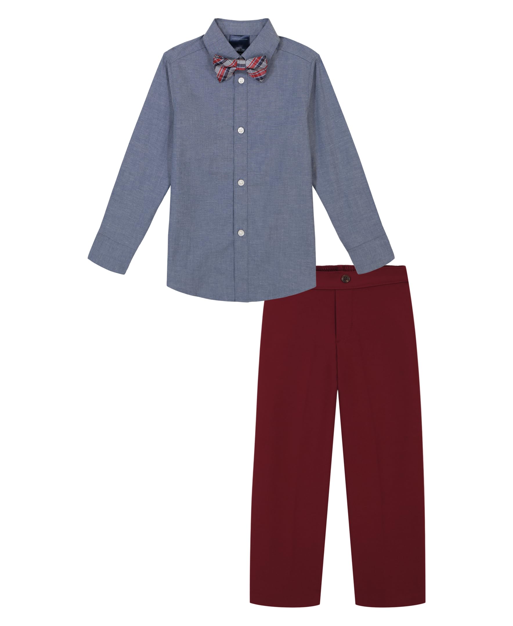 Tommy Hilfiger Boys' 3-Piece Formal Set, Includes Shirt, Dress Pants, Tie