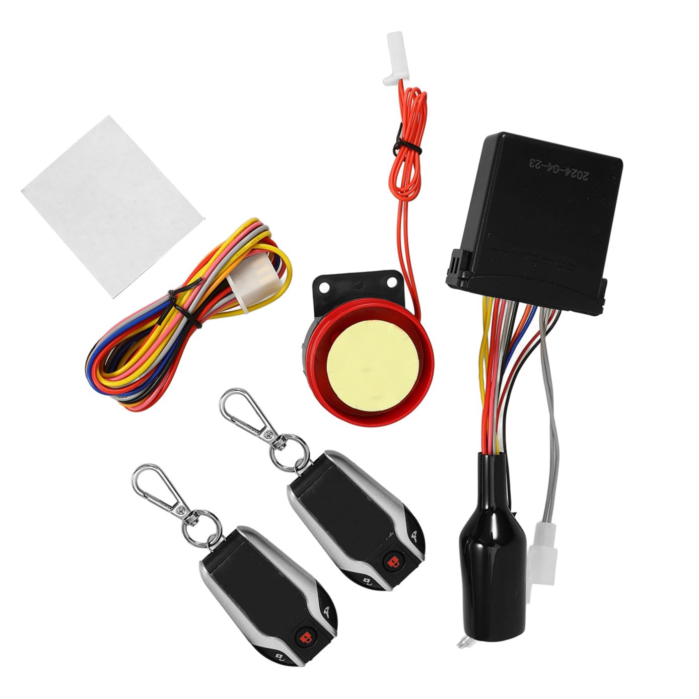 Kit Allarme Moto con Funzione Avviamento Remoto e Blocco Automatico, Dispositivo di Sicurezza in Plastica con Telecomando, per Moto